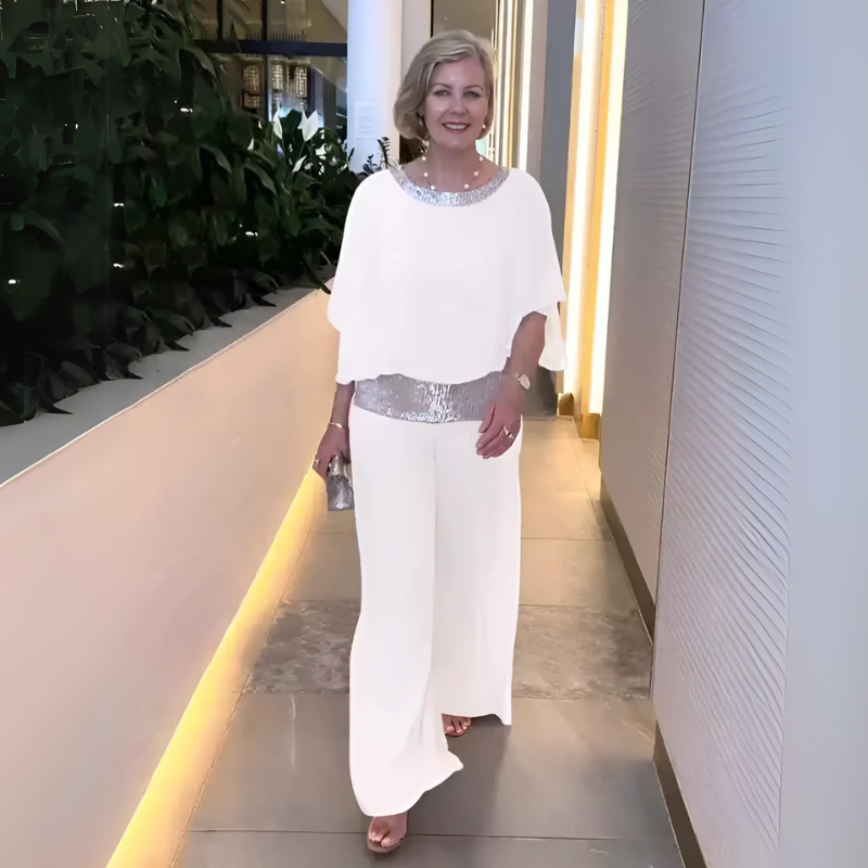 Gloria™ – Pul Payetli Şifon İkili Takım