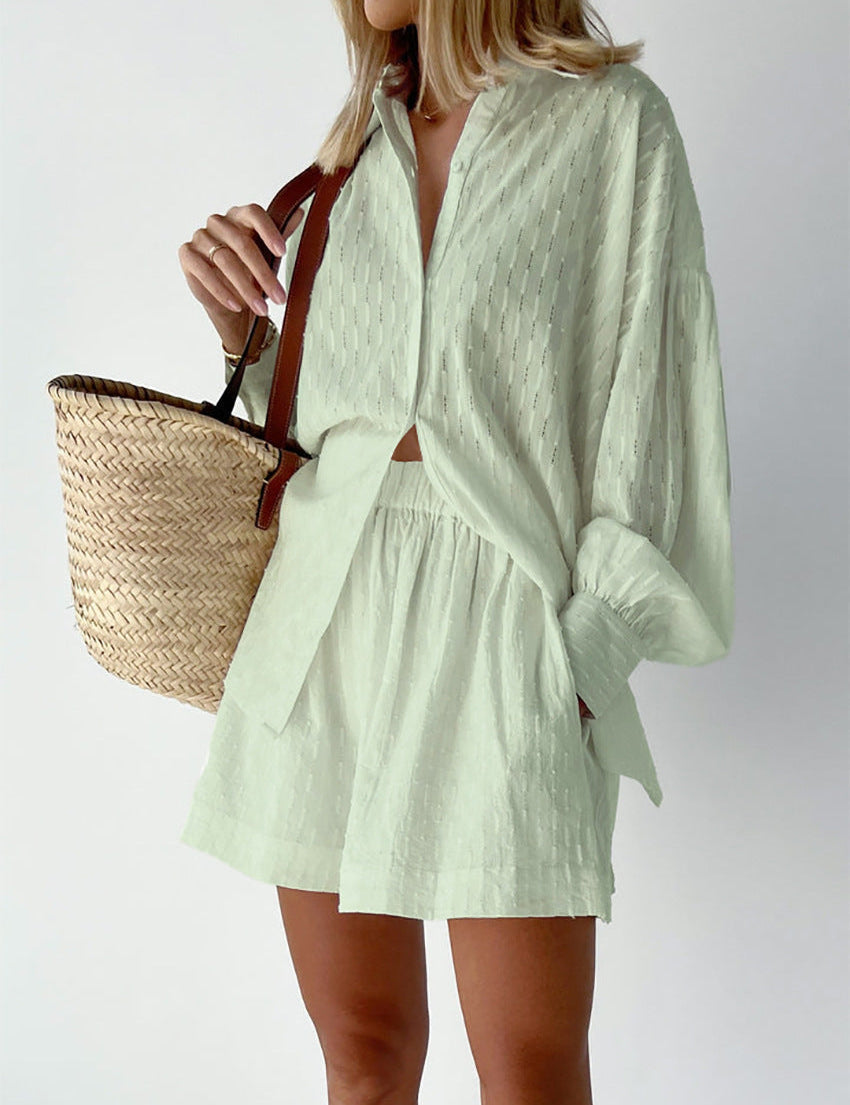 Cesca | Şık Gömlek & Şort Takımı (Neredeyse tükendi)