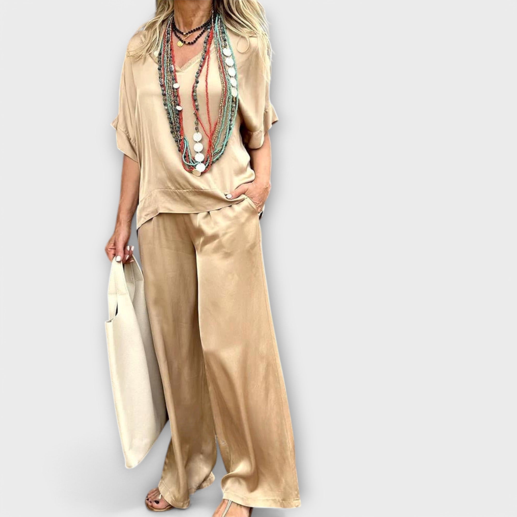 Tam Bluz ve Pantolon Hazel Elysian Elegance