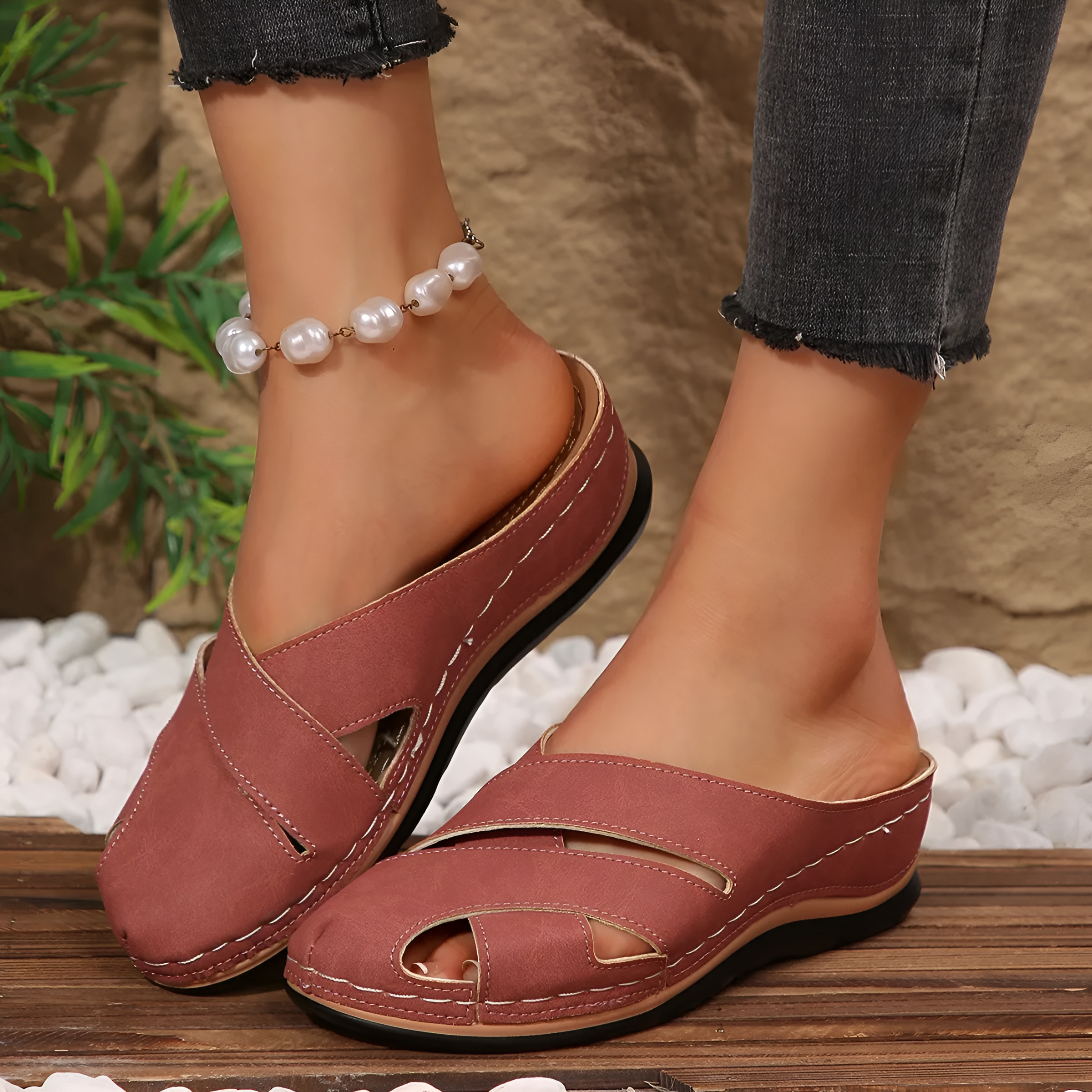 Casey - Kadınlar için Günlük Wedge Sandaletler