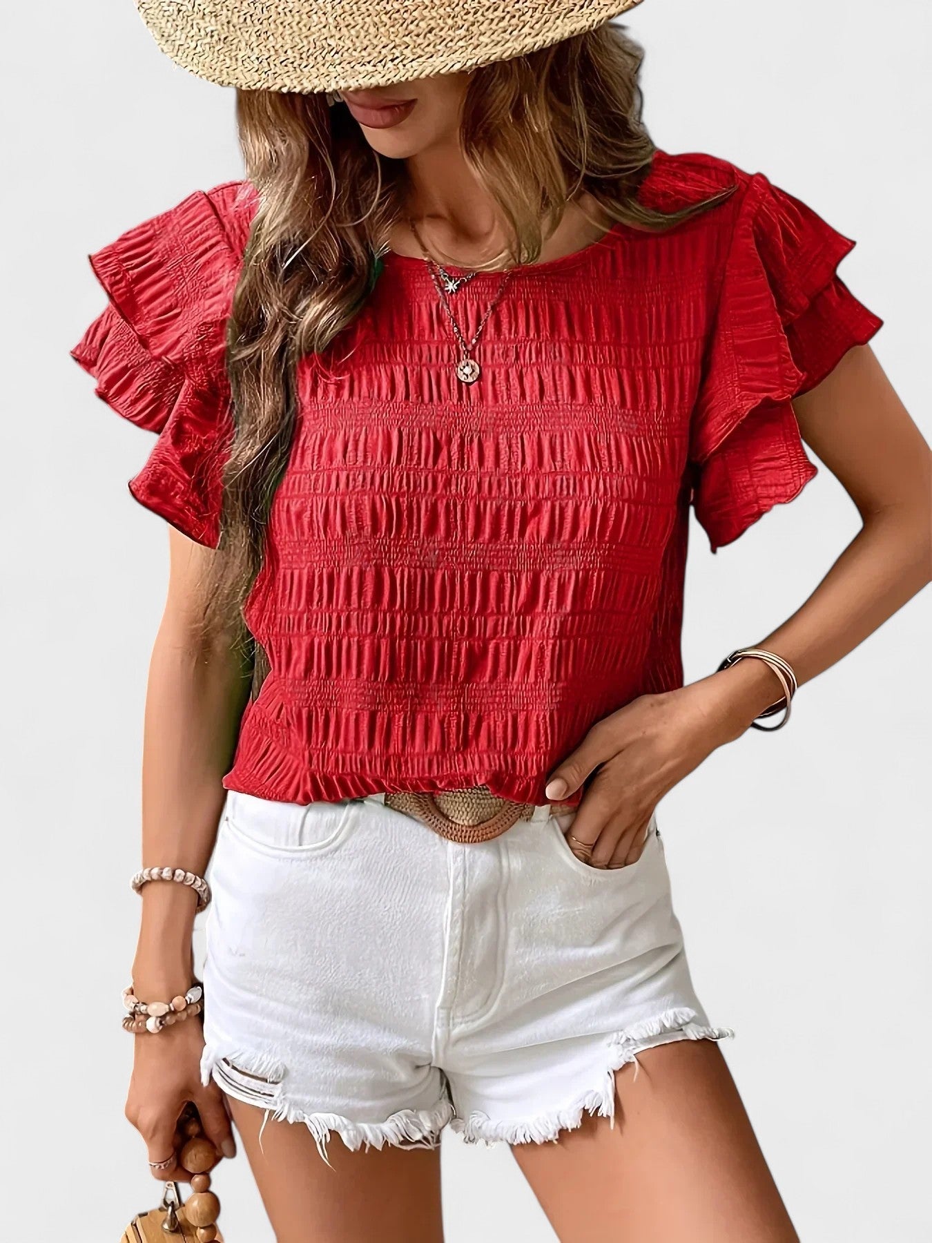 Charmaine - Eğlenceli Volanlarla Hafif ve Havalı Bluz