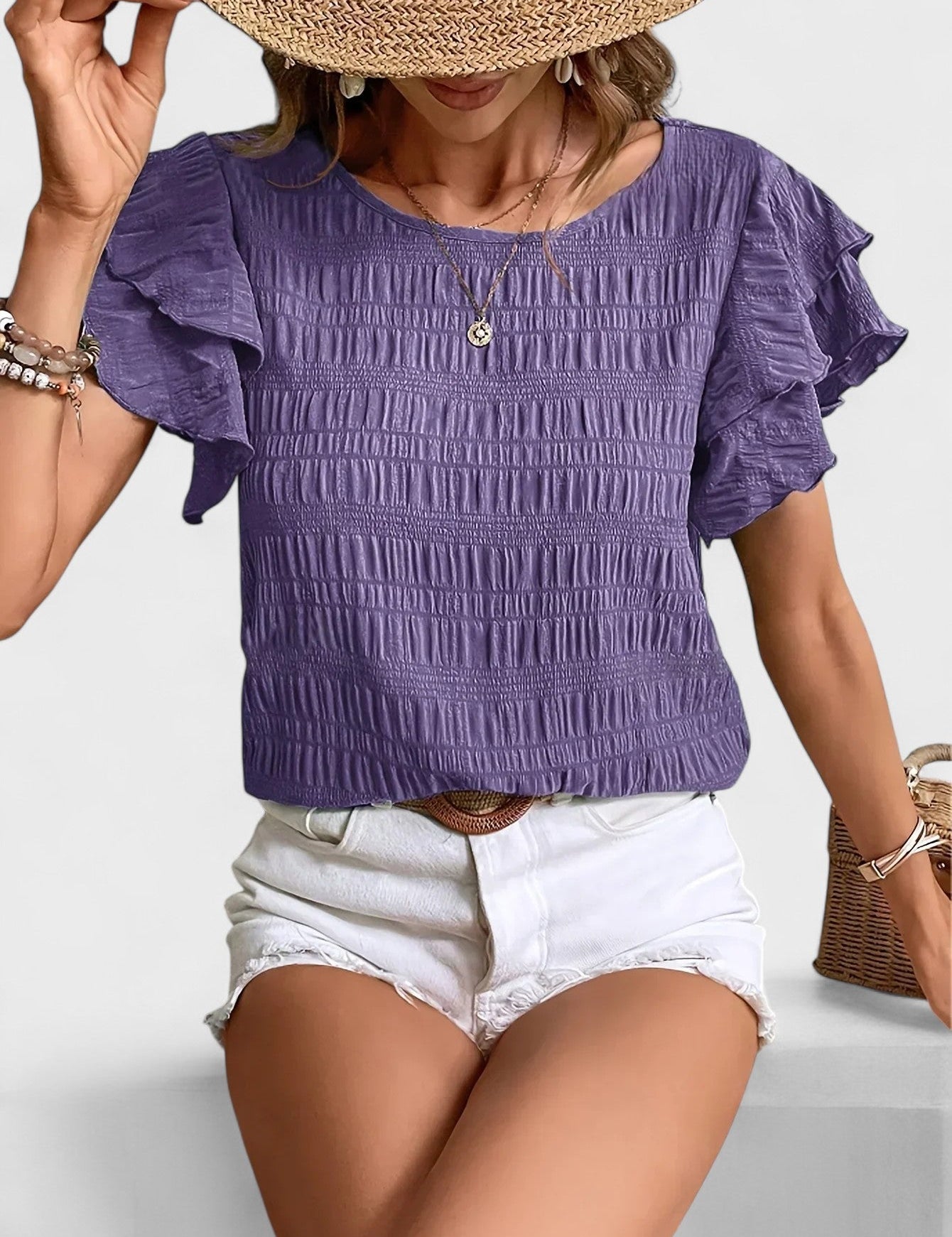 Charmaine - Eğlenceli Volanlarla Hafif ve Havalı Bluz