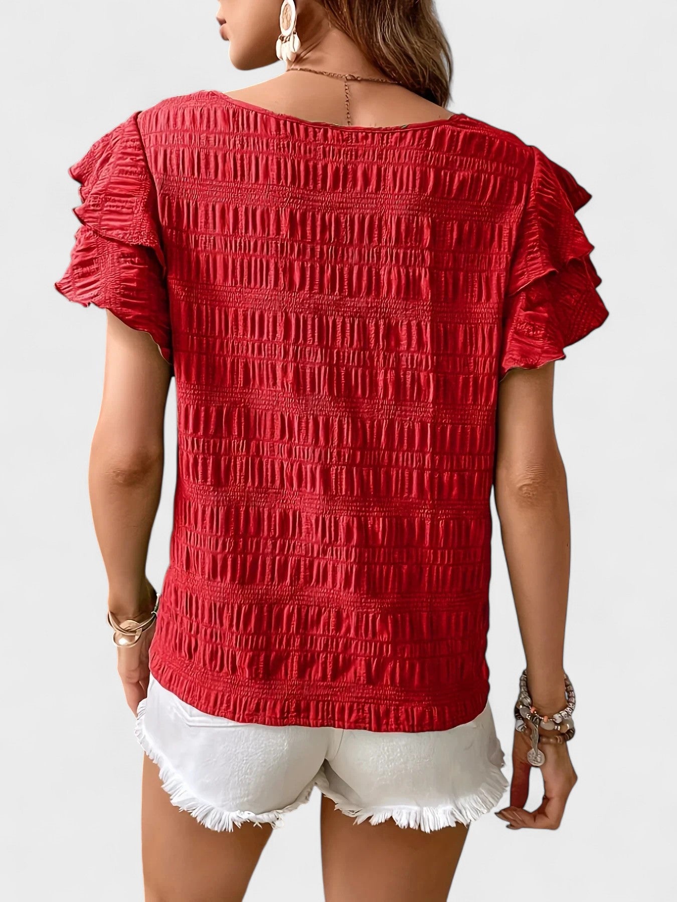 Charmaine - Eğlenceli Volanlarla Hafif ve Havalı Bluz