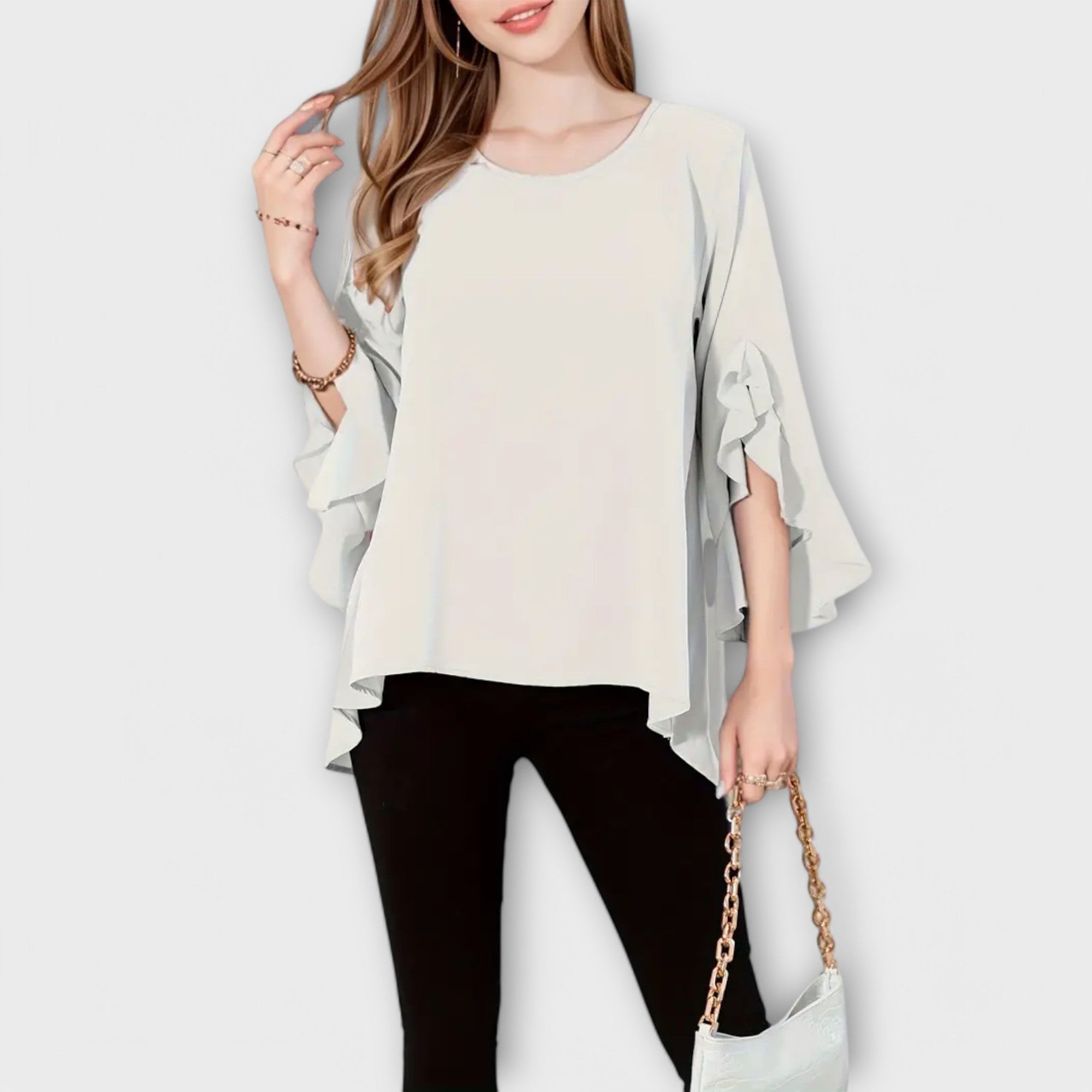 Aria – Yuvarlak Yaka Mükemmel Bahar Bluzu