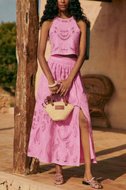 Misha | Pembe Dantel Set